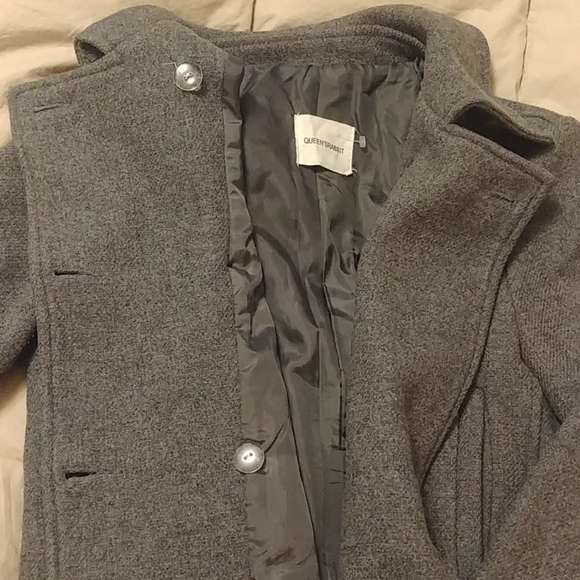 Grey wool coat - Picture 3 of 4